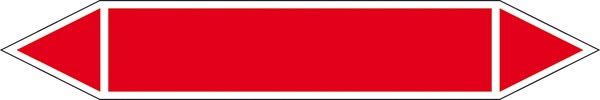 Rohrleitungskennzeichnung Gruppe 2 Dampf (rot) groß