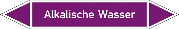 Rohrleitungskennzeichnung Gruppe 7 Laugen (violett) groß