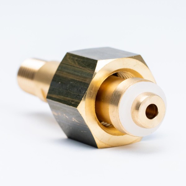 Flaschenanschluss komplett, DIN 477-1, FA 14 in Messing