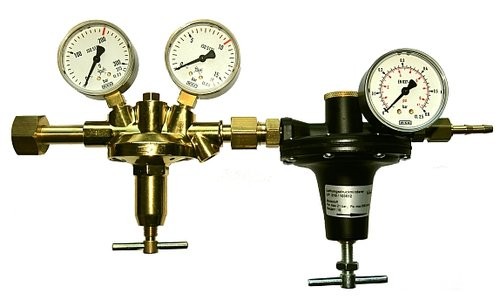 Flaschendruckminderer Brenngas 0-250 mbar Vulkan F10/2 NP