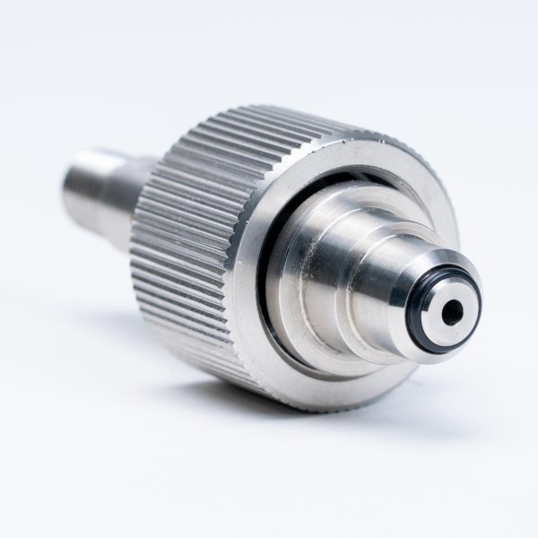 Flaschenanschluss komplett, DIN 477-5, FA 59 in Edelstahl