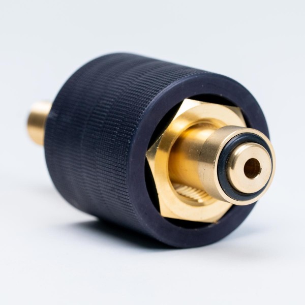 Handanschluss komplett, DIN 477-1, FA 6 in Messing / eloxal