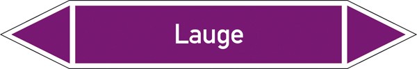 Rohrleitungskennzeichnung Gruppe 7 Laugen (violett) groß