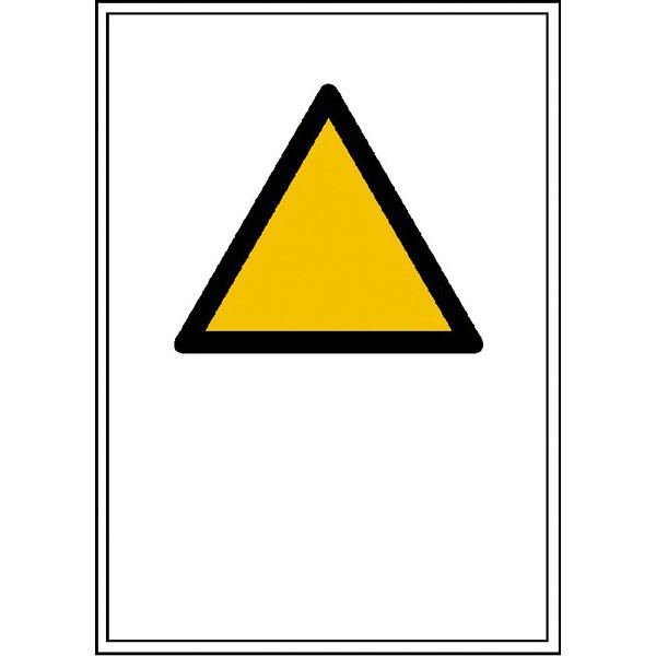 Warn-Kombischild mit Symbol und Text nach Wahl SL Symbol = 20 cm Symbol: