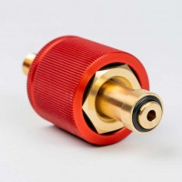 Handanschluss komplett, DIN 477-1, FA 1 in Messing / eloxal Handanschluss komplett, DIN 477-1, FA 1 in Messing / eloxal