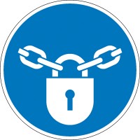 Gebotsschild Verschlossen halten Gebotsschild Verschlossen halten