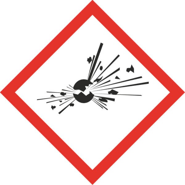 GHS-Gefahrensymbol 01 - Unstabil, Explosionsgefahr