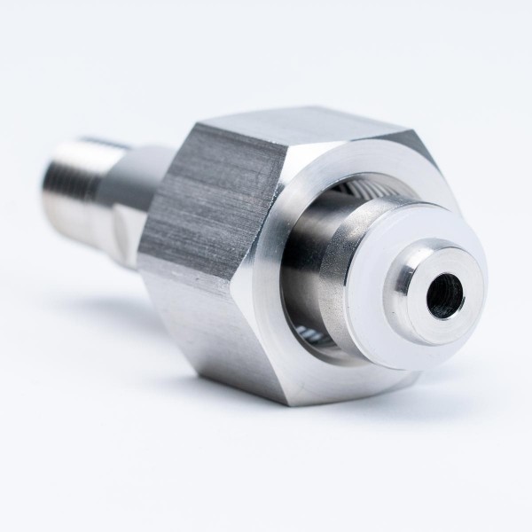 Flaschenanschluss komplett, DIN 477-1, FA 11 in Edelstahl