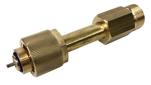 Adapter für Restdruckventil, für Wasserstoff, DIN 477-1 Nr. 1, Messing