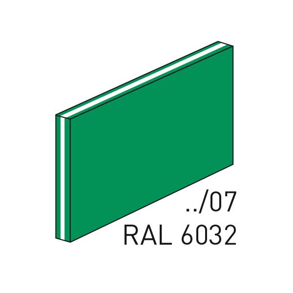Thermograv-Schild, blanko für Kennflex Schilderträger aus ABS (10,0 x 5,5 cm)