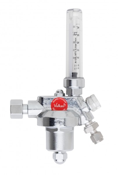 Entnahmestellendruckminderer E10 F LabLine Argon mit Flowmeter