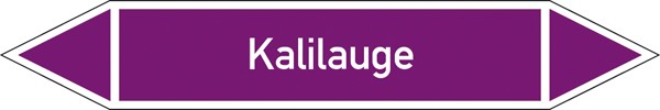 Rohrleitungskennzeichnung Gruppe 7 Laugen (violett) groß