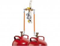 Flaschenanlage mit manuellem Umschaltventil Typ MUV Flaschenanlage mit manuellem Umschaltventil Typ MUV