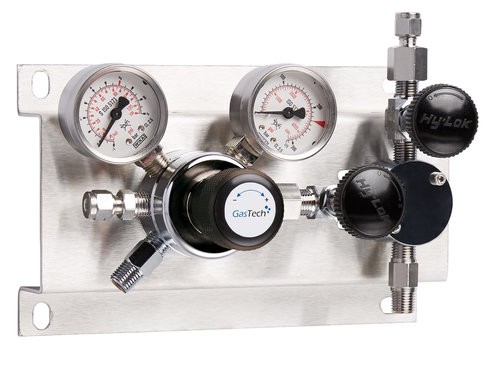 Entspannungsstation, GasTech DRS 1-1, Brenngase, 0-3,5 bar, Edelstahl, mit Eigengasspülung