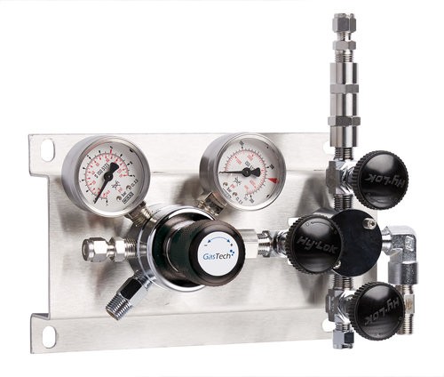 Entspannungsstation, GasTech DRS 1-1, Brenngase, 0-1,5 bar, mit Framgasspülung Edelstahl