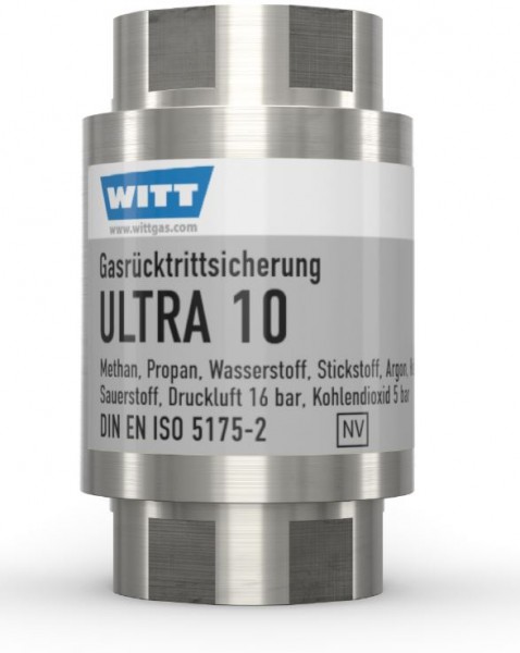 Gasrücktrittsicherung Ultra 10 Edelstahl