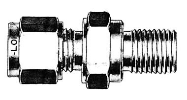 Einschraubverschraubung, gerade mit Dichtkante, Typ Hy-Lok COM