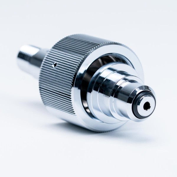 Flaschenanschluss komplett, DIN 477-5, FA 57 in Messing verchromt