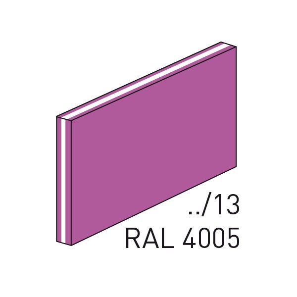 Thermograv-Schild, blanko für Kennflex Schilderträger aus ABS (10,0 x 5,5 cm)