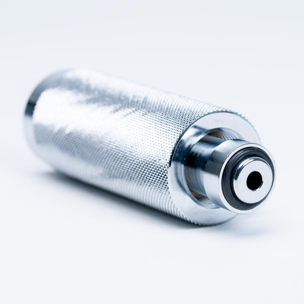 Handanschluss komplett, DIN 477-1, FA 10 in Messing verchromt (lang)