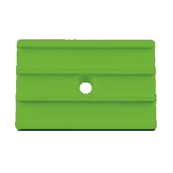 RK-Schraubschild Rohrleitungskennzeichnung mit 3 Nuten, zur Selbstbeschriftung (klein)