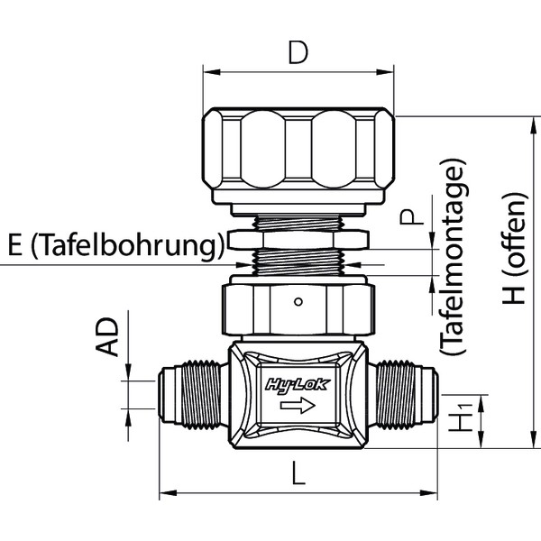 Hy-Lok Membranventil – Serie DVVM, Niederdruck, ZCR Verschraubung