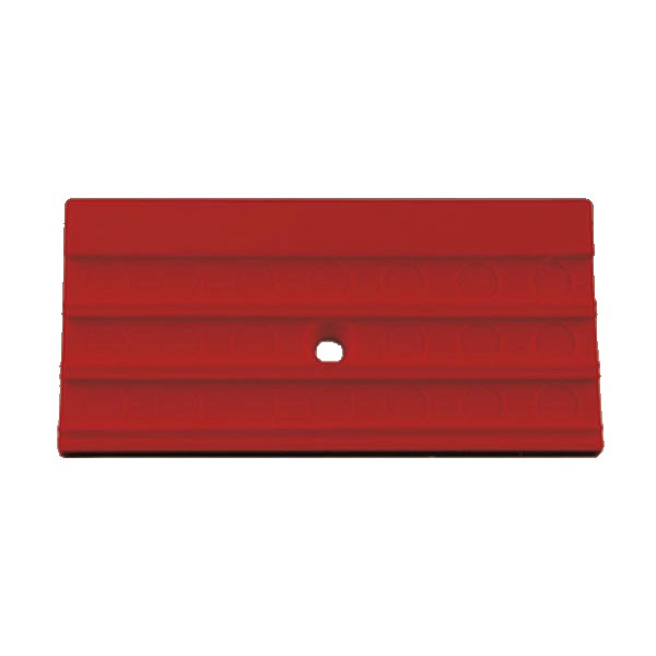 RK-Schraubschild Rohrleitungskennzeichnung mit 3 Nuten, zur Selbstbeschriftung (groß)