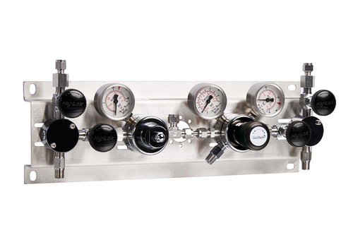 Entspannungsstation automatisch, GasTech DRSAH, Prüfgase, Eigengasspülung, 28+/-2 bar, Ms verchromt