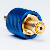 Handanschluss komplett, DIN 477-1, FA 9 in Messing / eloxal Handanschluss komplett, DIN 477-1, FA 9 in Messing / eloxal