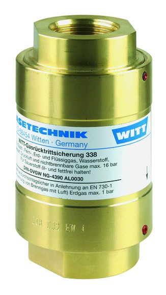 Gasrücktrittsicherung 338 Sauerstoff und Brenngase G1 1/4RH