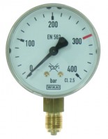 Sicherheitsmanometer nach DIN EN 562 für Sauerstoff und andere Gase, Stahlblechgehäuse G1/4RH Sicherheitsmanometer nach DIN EN 562 für Sauerstoff und andere Gase, Stahlblechgehäuse G1/4RH