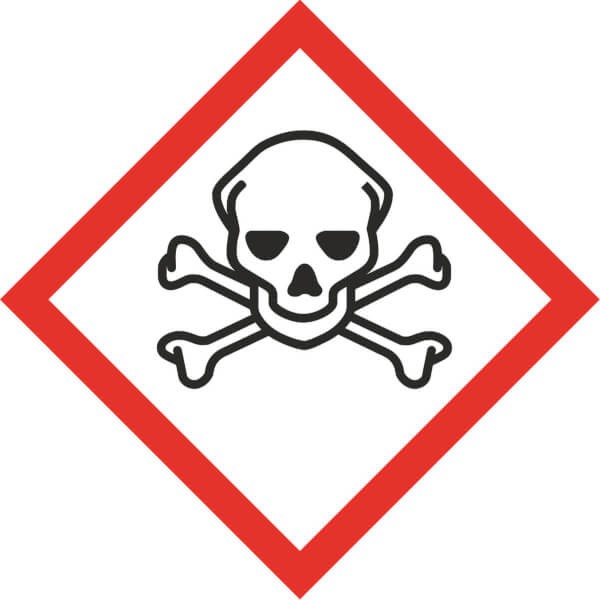 GHS-Gefahrensymbol 06 - Giftig Kat. 1-3