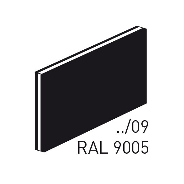 Thermograv-Schild, blanko für Kennflex Schilderträger aus ABS (10,0 x 5,5 cm)