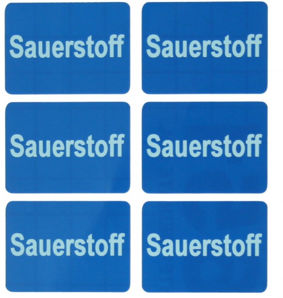 Gasartenschild 36x26mm