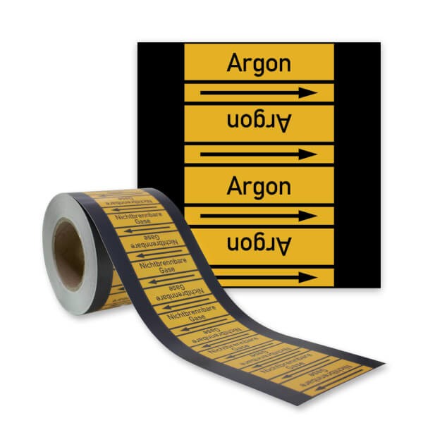 Rohrleitungsband Argon