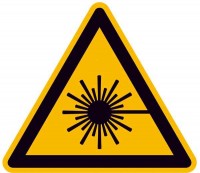 Warnschild Warnung vor Laserstrahl Warnschild Warnung vor Laserstrahl