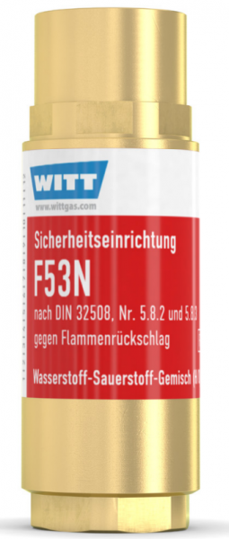 Sicherheitseinrichtung F53N/H-Ms Wasserstoff/Sauerstoff 1/4 NPT
