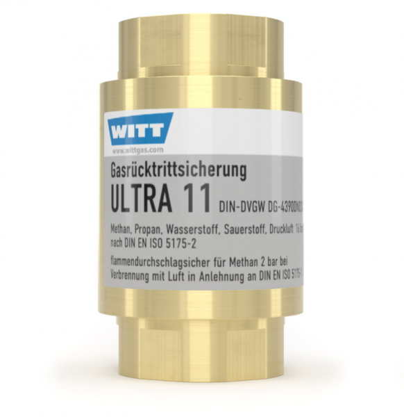 Gasrücktrittsicherung ULTRA 11 Messing